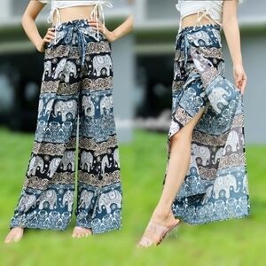 Chinrada - Womens Wide Leg Pants (tied in front & back)🇹🇭